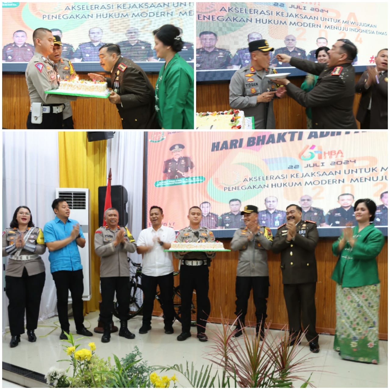 Di Hari Jadi Adiyaksa ke- 64, Kapolres Pematangsiantar Berikan Surprise kepada Kepala Kejaksaan Negeri Kota Pematangsiantar