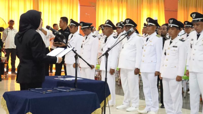 314 Jabatan Desa Dilantik, Bupati Inhu : Tingkatkan  Pelayanan dan Cegah Karhutla