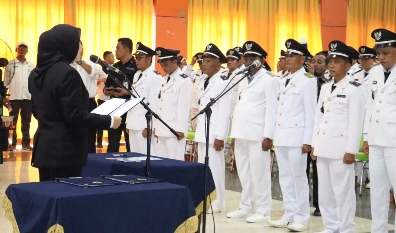 314 Jabatan Desa Dilantik, Bupati Inhu : Tingkatkan  Pelayanan dan Cegah Karhutla
