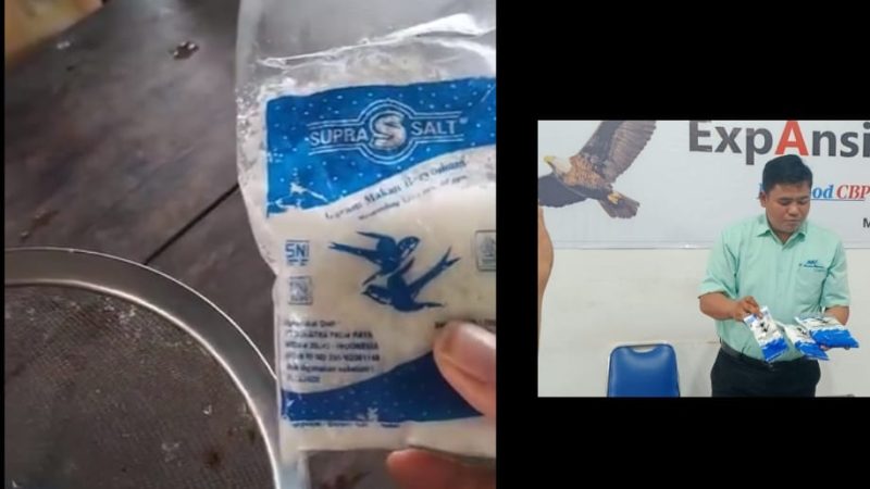 Beredar Video Garam Bermerek Supra Salt diduga Bercampur Kaca