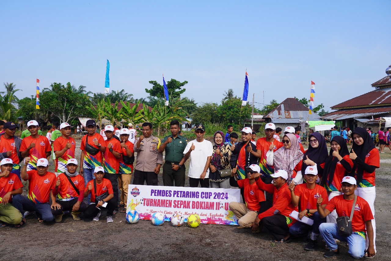 Kades Indra Resmi Buka Turnamen Bokiam II U15 Pemdes Petaring Cup 2024