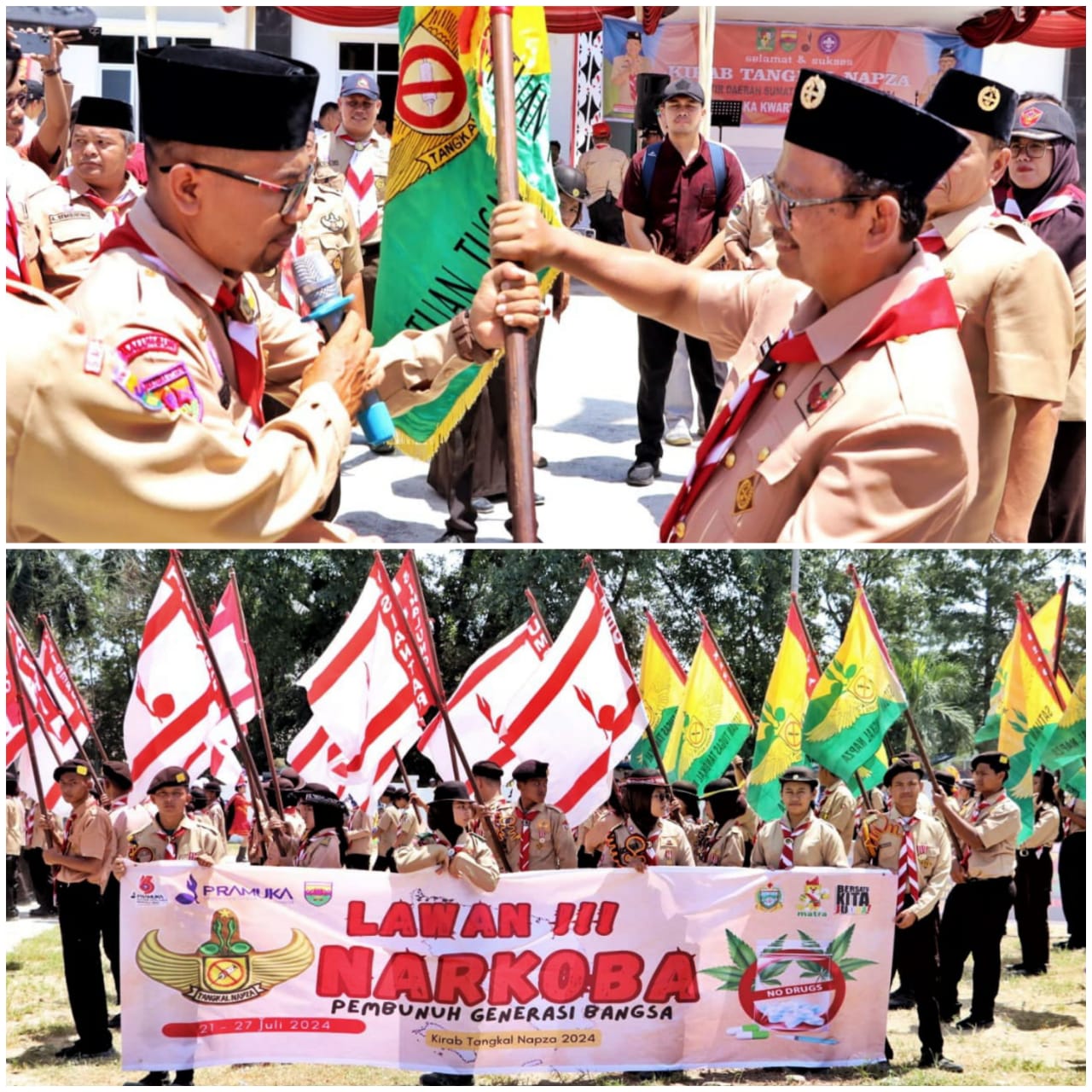 Wakil Bupati Simalungun Hadiri Giat Kirab Satgas Tangkal Napza Kwardasu 2024