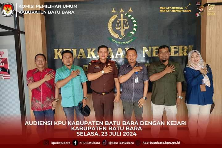KPU Batu Bara Audiensi Dengan Kejaksaan Negeri Batu Bara Terkait Pendampingan Hukum Tahapan Pemilihan Kepala Daerah Tahun 2024