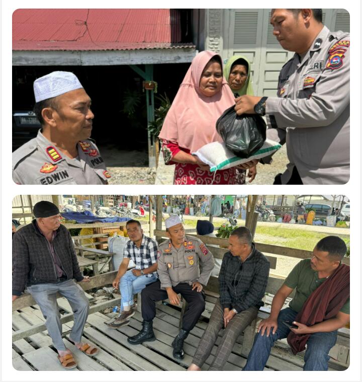 Kasat Binmas Polres Solok bersama Personil Sat Binmas Laksanakan Kegiatan Rutin Jumat Curhat