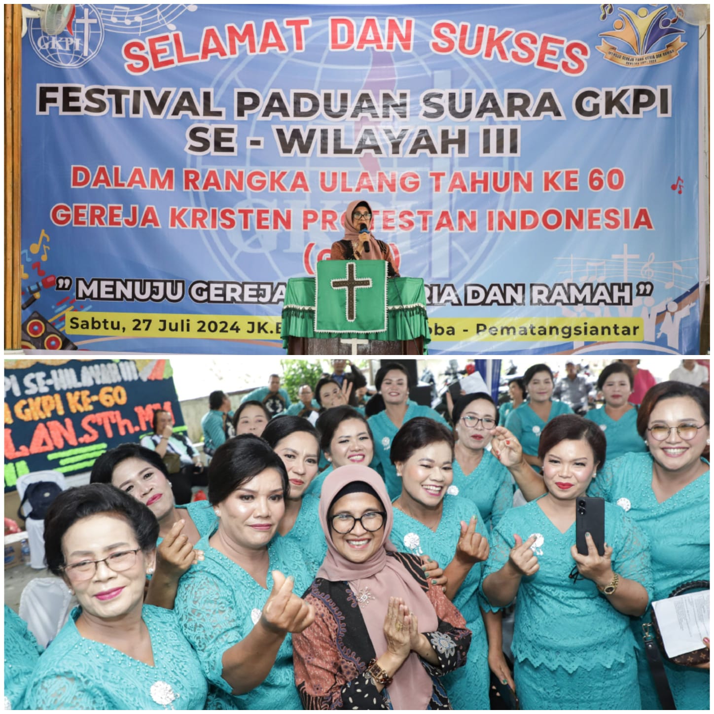 Wali Kota Pematangsiantar Hadiri Pembukaan Festival Paduan Suara GKPI se-Wilayah III