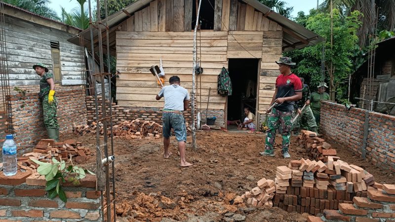 Satgas TMMD Kodim 0204/DS Kebut Rehab RTLH Mintar Tarigan