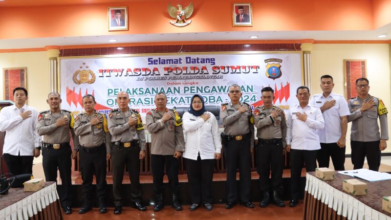 Polres Pematangsiantar Sambut Kunker Itwasda Polda Sumut dalam Rangka Pengawasan Operasi Pekat Toba 2024