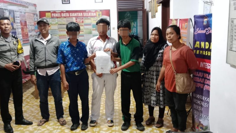 Polsek Siantar Selatan Berhasil Amankan Pelajar SMK yang Melaksanakan Tawuran