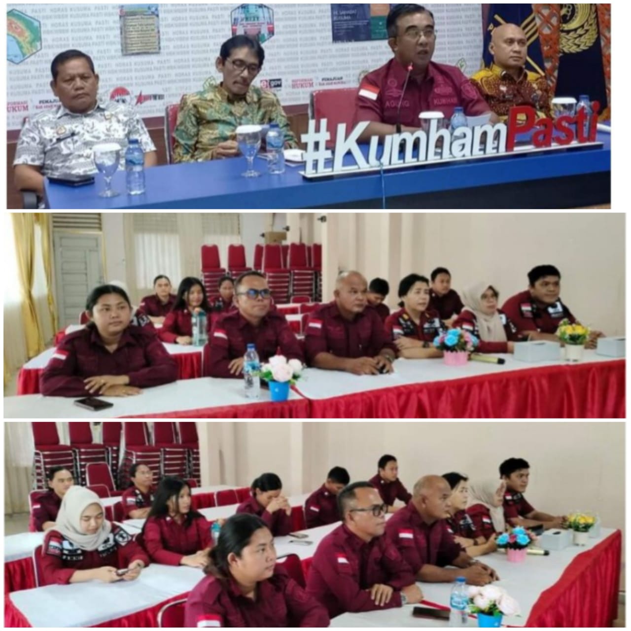 Lapas Kelas IIA Pematangsiantar Hadiri Exit Meeting Desk Monitoring dan Evaluasi Pelaksanaan Rencana Kerja Tahunan Reformasi Birokrasi (RKT RB) Triwulan III (B-09) Tahun 2024 oleh Tim Inspektorat Wilayah V