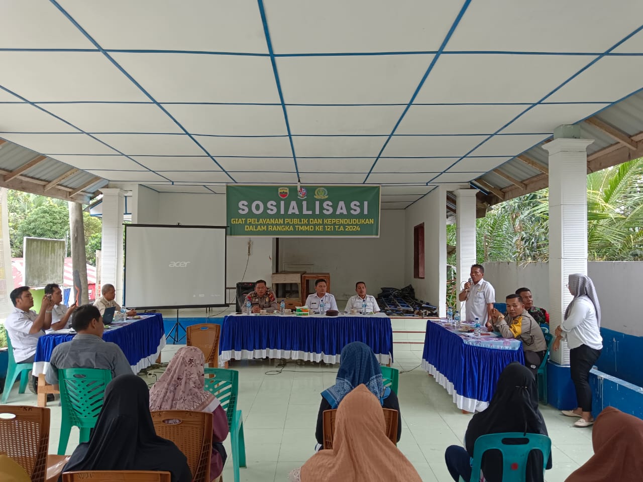 Sosialisasikan Adminduk, Satgas TMMD 121 Kodim 0204/DS Gandeng Disdukcapil Pemkab Deli Serdang