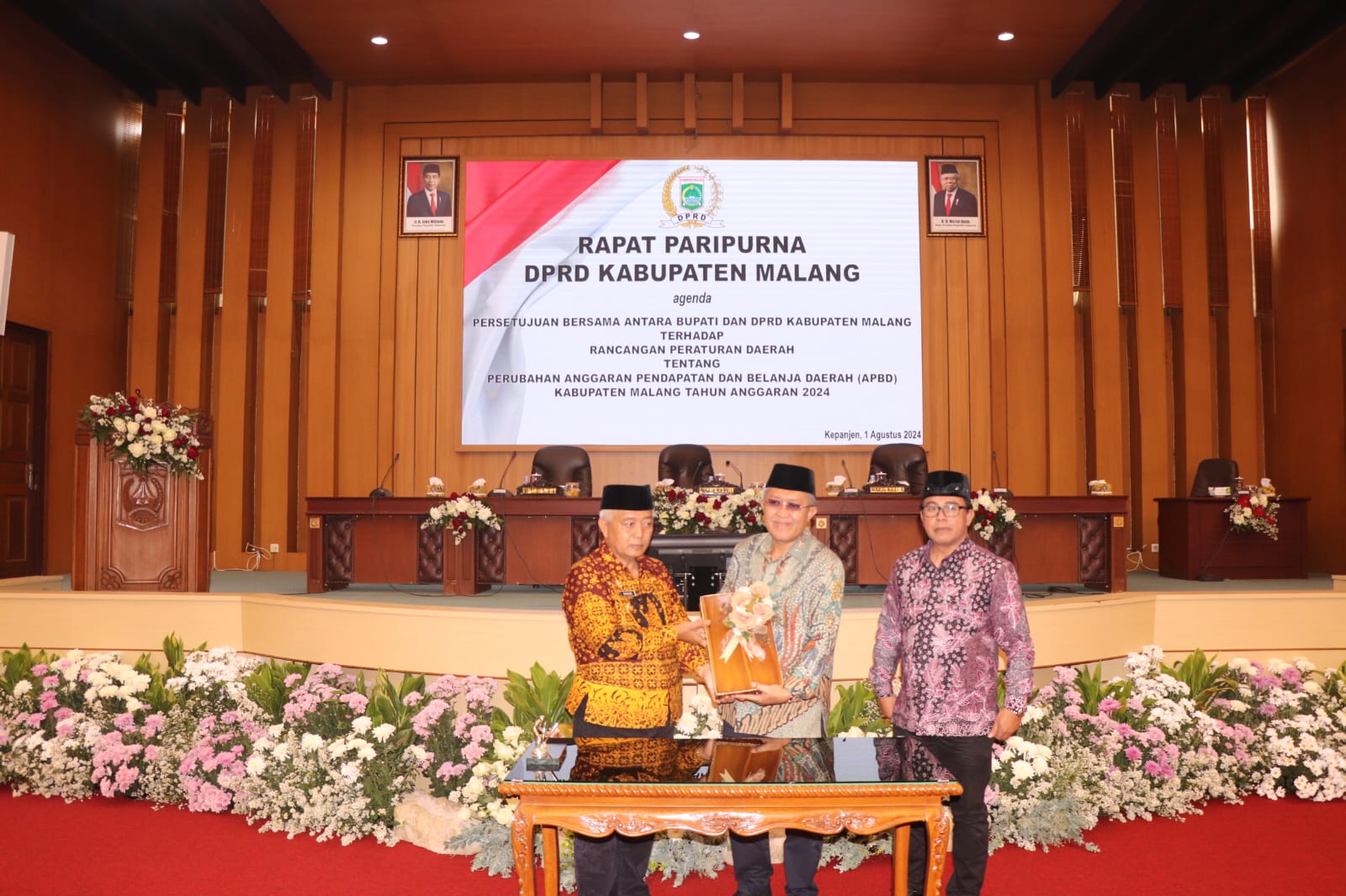 Persetujuan Antara Bupati Malang Dan DPRD Pada RPD Tentang Perubahan APBD TA 2024
