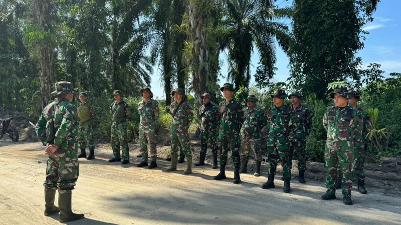 Akhir Pekan, Satgas TMMD 121 Kodim 0204/DS Lakukan Evaluasi Pekerjaan