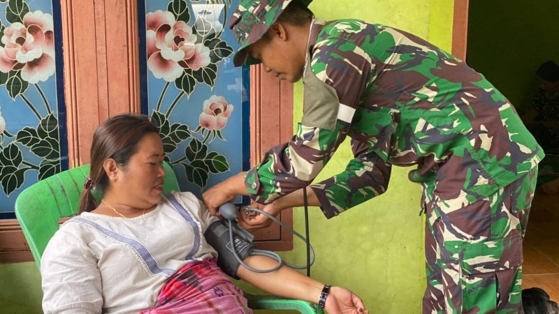 Satgaskes TMMD 121 Kodim 0204/DS Motivasi Warga Cara Hidup Sehat