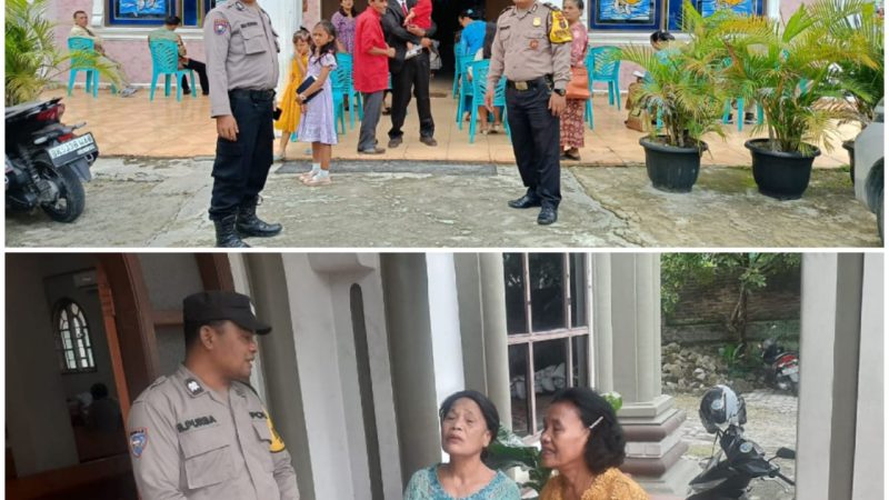 Beri Rasa Aman Umat Kristen Saat Beribadah, Polres Pematangsiantar Lakukan Pengamanan di Gereja