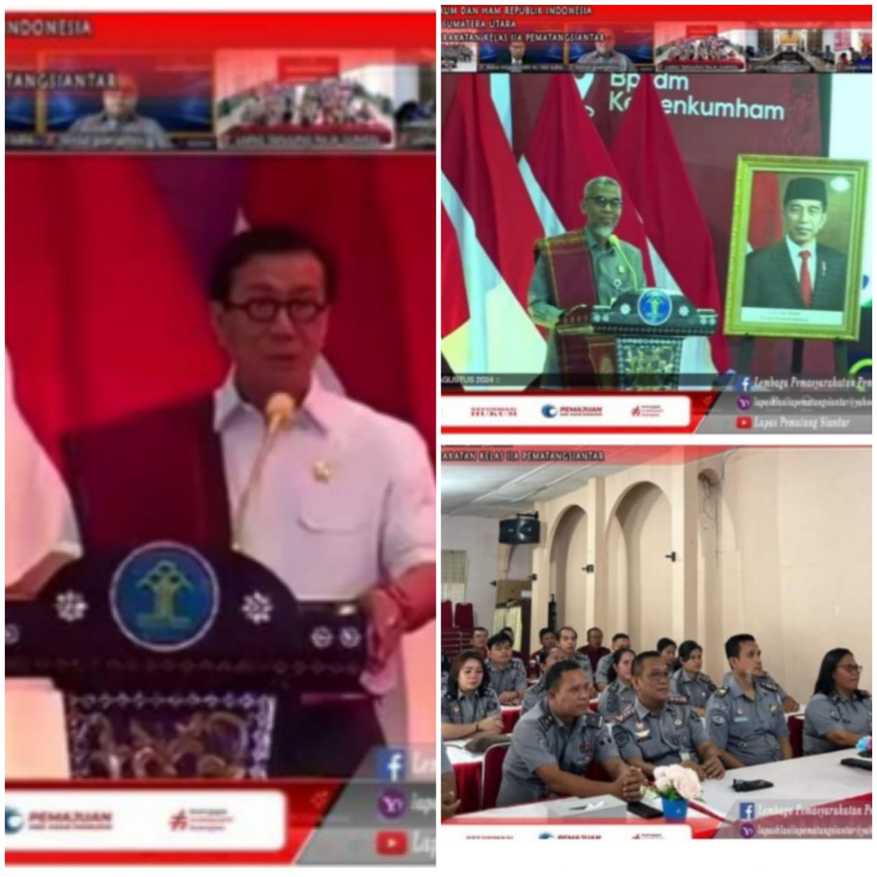 Lapas Kelas IIA Pematangsiantar Hadiri Launching Webinar Series I Cerdas Bersama BPSDM Hukum dan HAM