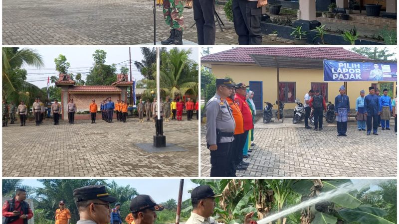 Antisipasi Karhutla, Camat Rengat Barat Inhu Pimpin Apel Siaga Gabungan