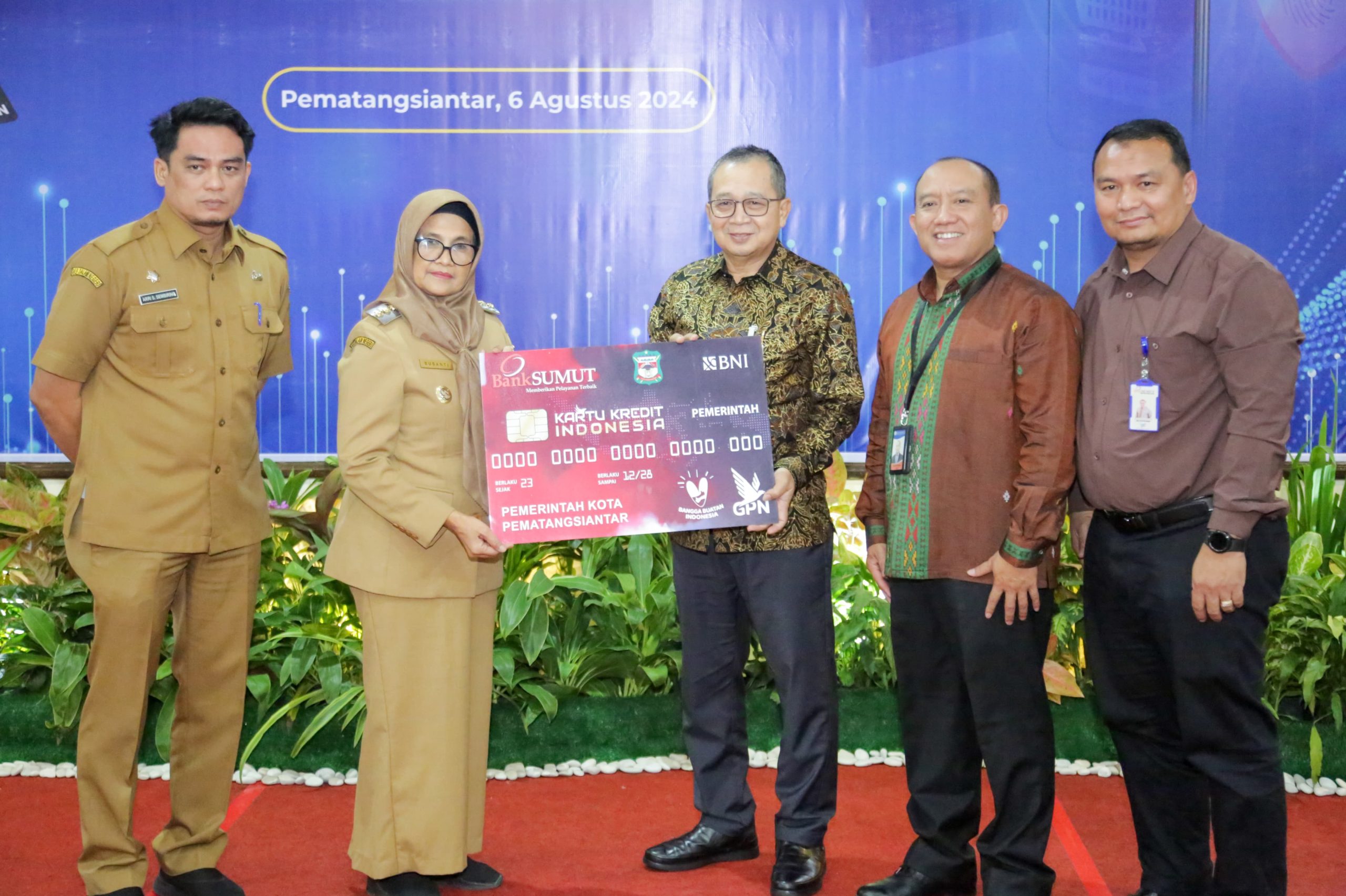 Wali Kota, KPw Bank Indonesia Pematangsiantar dan PT Bank Sumut Launching Kartu Kredit Pemerintah Daerah Kota Pematangsiantar