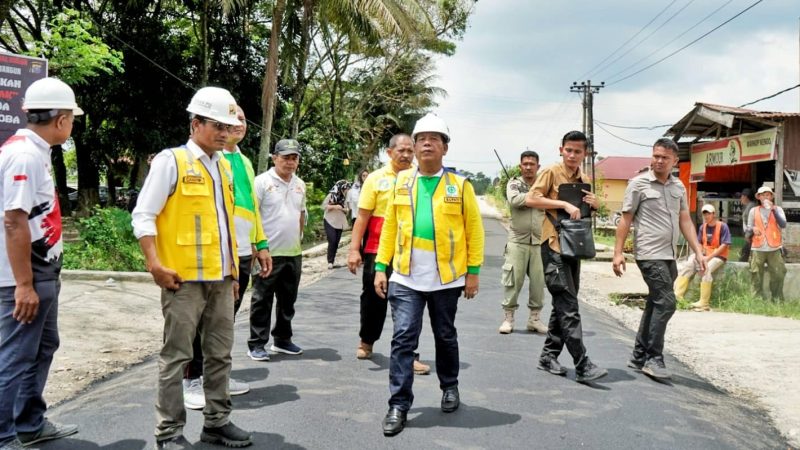 Bupati Simalungun Tinjau Penanganan Long Segment Jalan Jurusan Rambung Merah-Karang Bangun