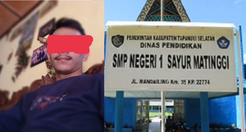 Oknum Guru PPPK SMP Negeri 1 Sayur Matinggi ” Dipelihara” Tapsel, Yang Merusak Anak Gadis Orang