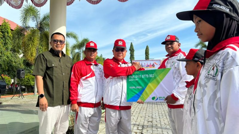 192 Atlet dan Ofisial Popda Aceh Barat Dijamin BPJS Ketenagakerjaan