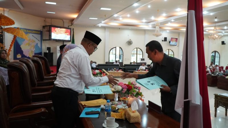 DPRD Kabupaten Langkat Gelar Rapat Paripurna Pengesahan Perda Bangunan Gedung dan RPJPD 2025 – 2045