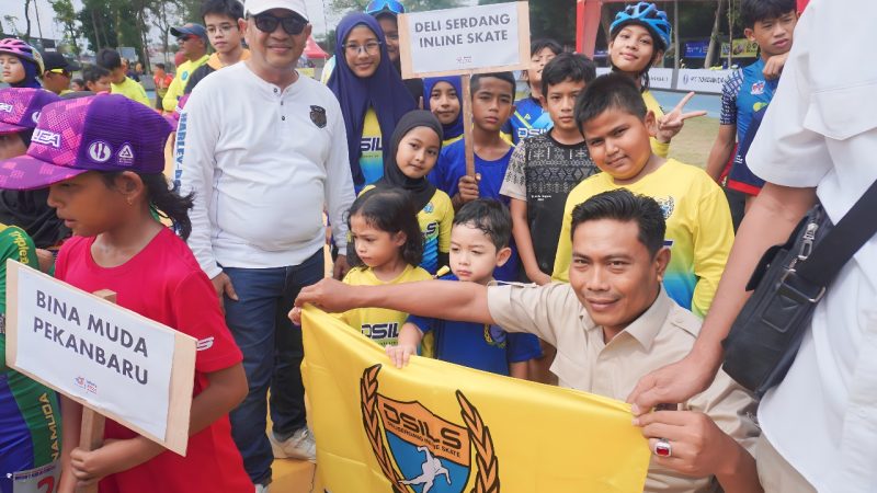 BM Open 2024, Balon Wabup DS Lom Lom Suwondo Bakar Semangat Atlet Sepatu Roda Deliserdang