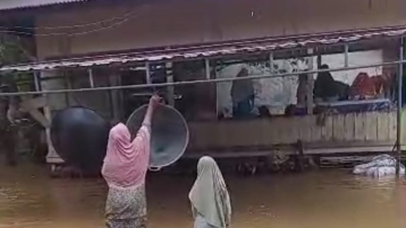 Hujan yang mengguyur telah menyebabkan beberapa Gampong dalam Kecamatan di Aceh Selatan