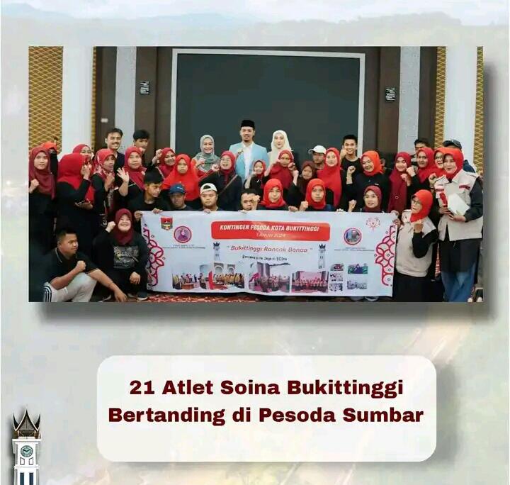 21 Atlet Soina Bukittinggi Bertanding di Pesoda Sumbar