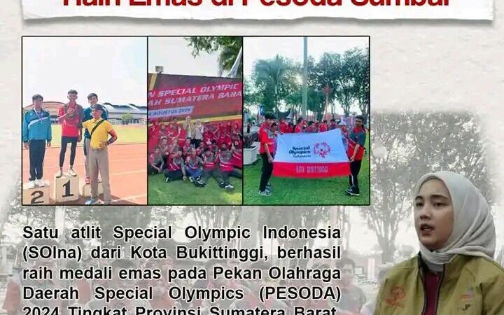Atlit SOIna Bukittinggi Al Muslim Raih Emas di Pesoda Sumbar