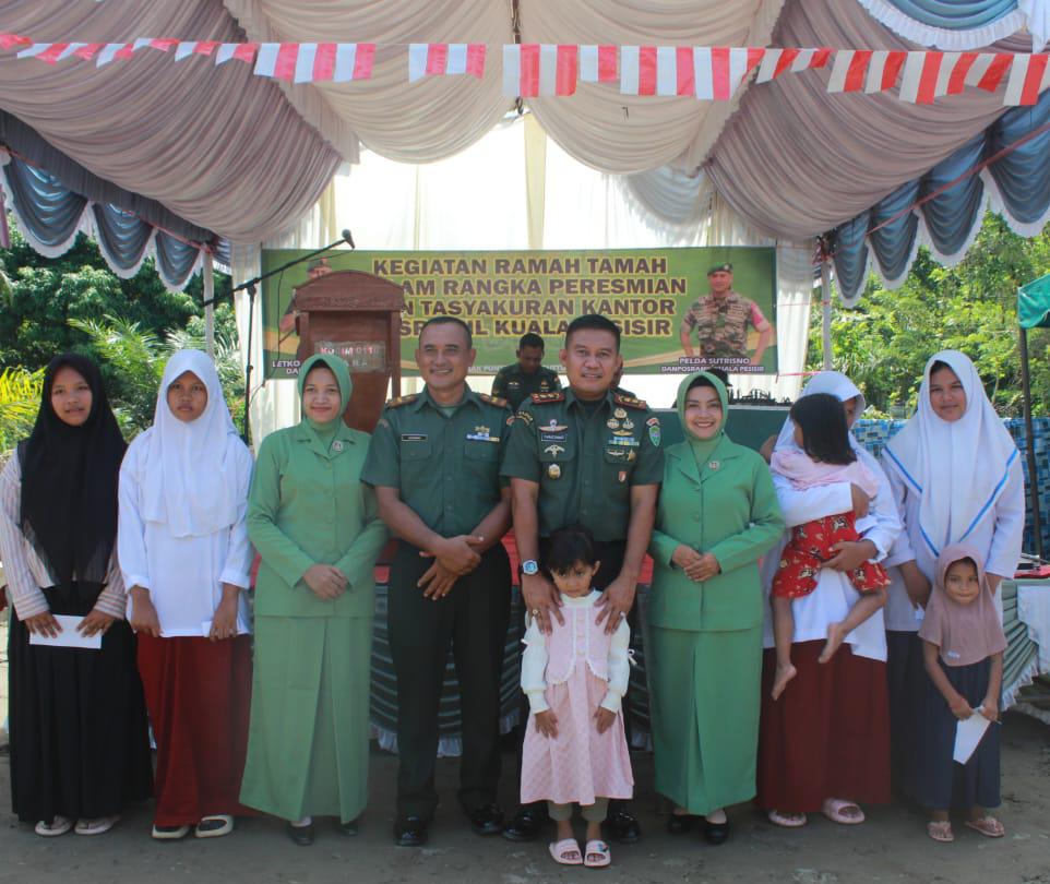 Dandim 0116/Nagan Raya Resmikan Gedung Posramil Kuala Pesisir