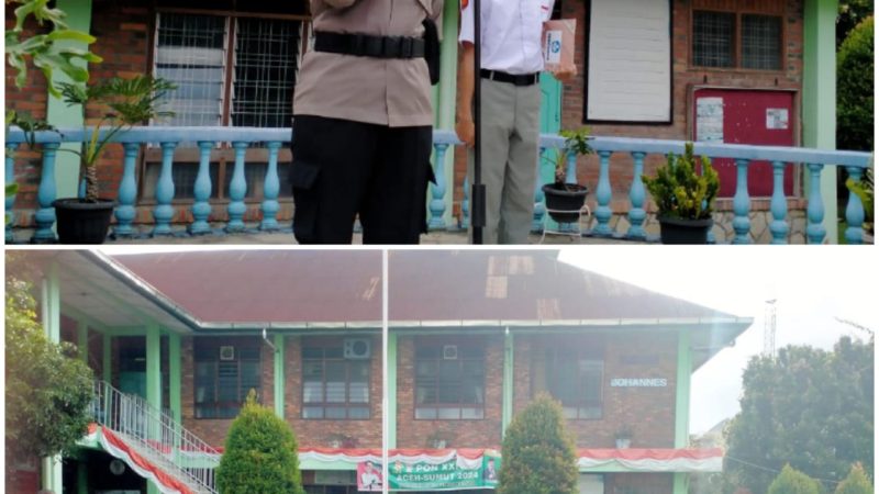 Menjadi Pembina Upacara di SMK Cinta Rakyat, Kapolsek Siantar Marihat: “Jadilah Generasi Penerus Bangsa”