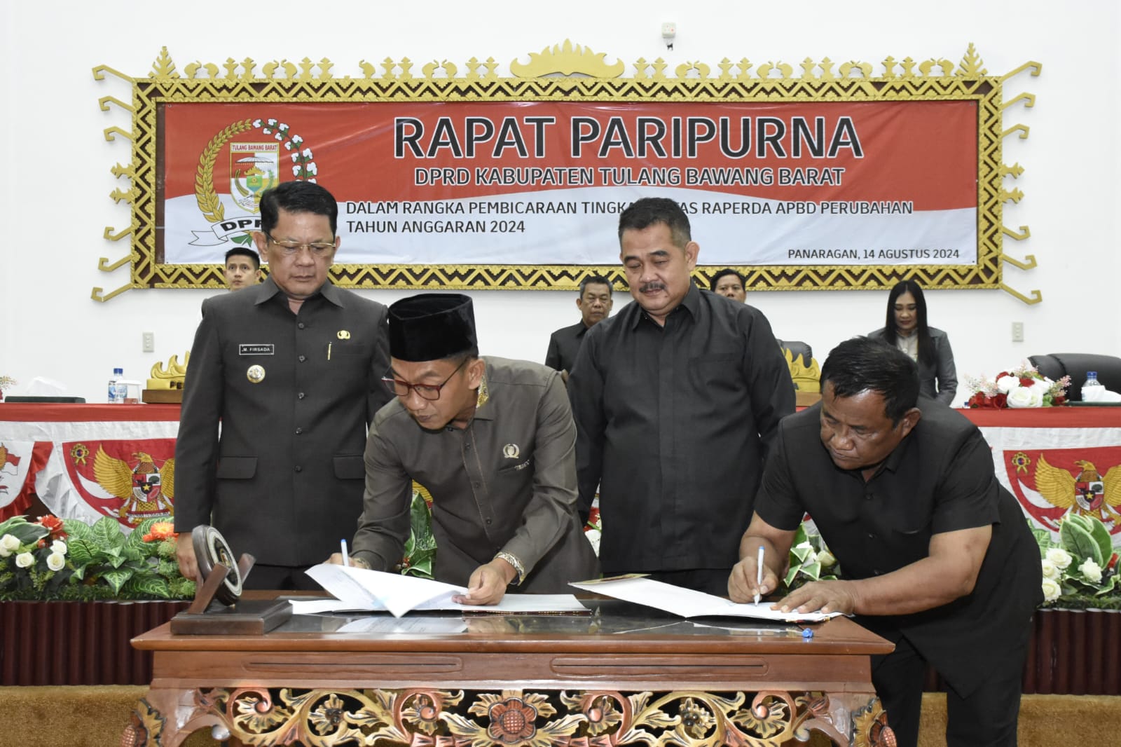 DPRD Tubaba Sepakati Raperda APBD-P TA 2024