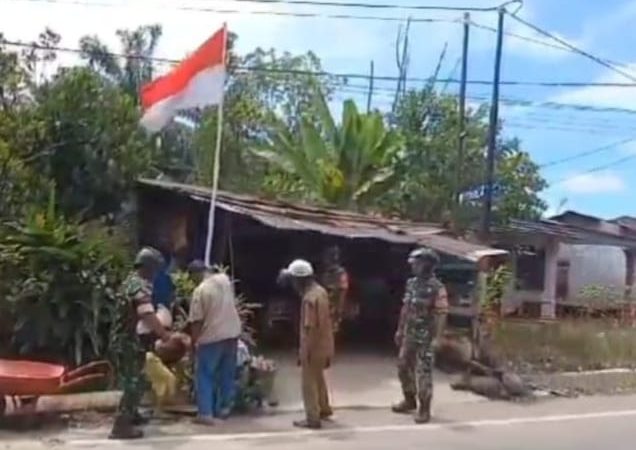 Semarak 17-an di Lokasi TMMD, Unsur Tiga Pilar Gelar Posyandu Massal