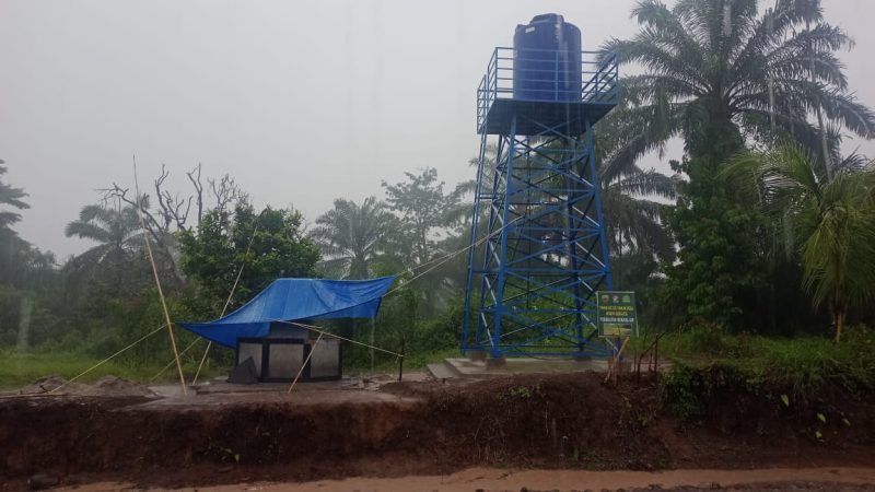 Menara Air Pompa Hidram Karya TMMD Siap Atasi Krisis Air 20 KK