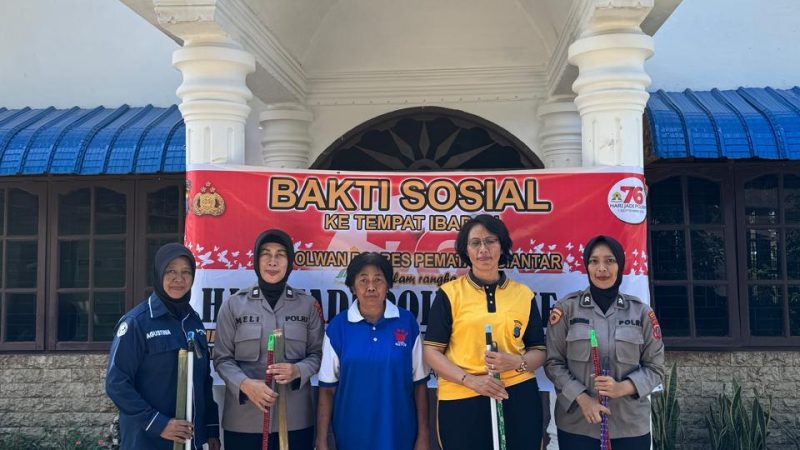 Sambut Hari Jadi Polwan ke-76, Polwan Polres Pematangsiantar Gelar Bakti Sosial dan Bakti Religi
