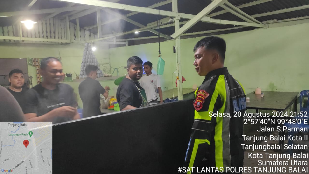 Cegah Kepadatan Arus Lalu Lintas, Sat Lantas Polres Tanjung Balai Himbau Pedagang Kaki Lima