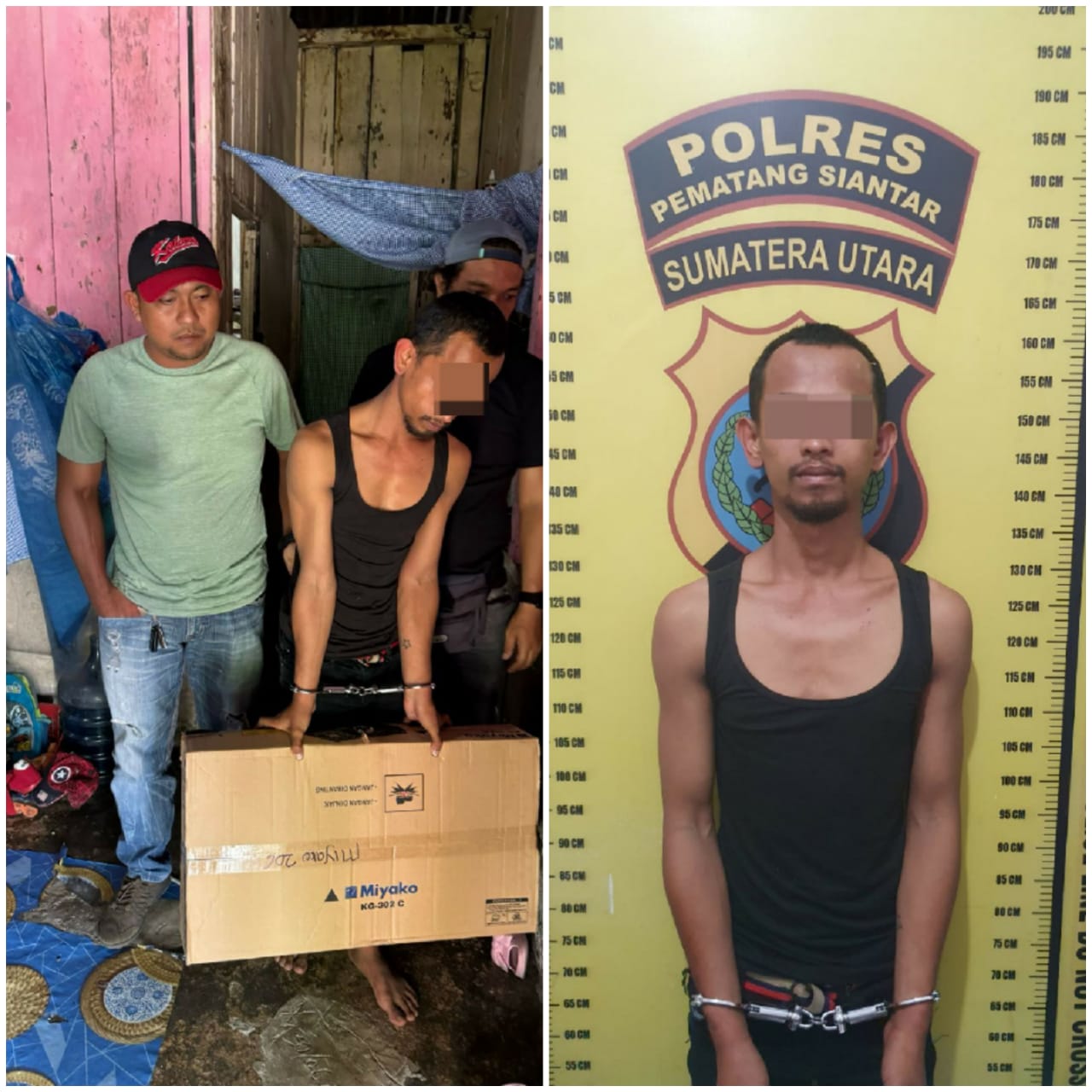 Polsek Siantar Selatan Tangkap Pelaku Pencurian di Jalan Pengairan