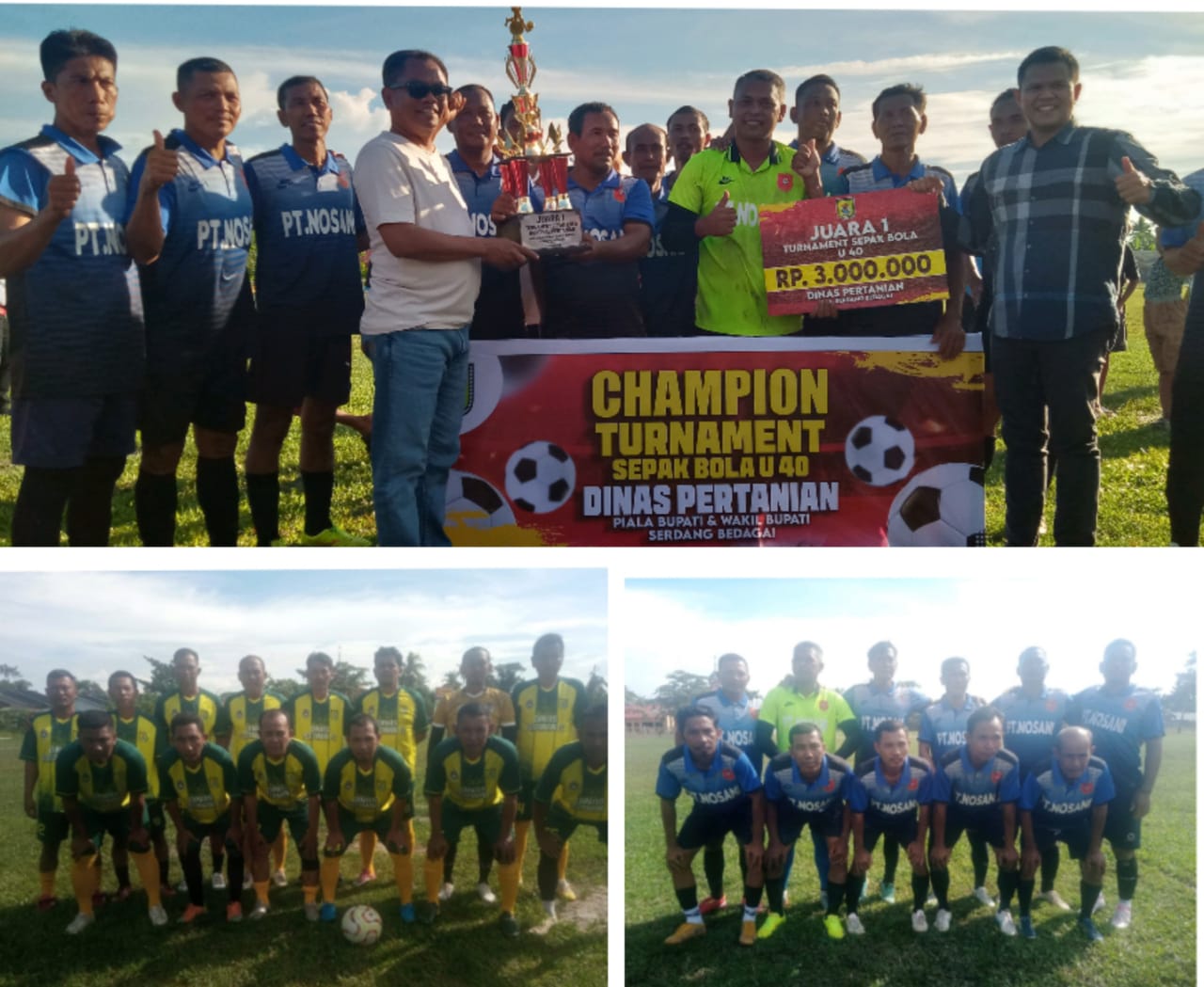 Tim Legend Mangga Dua FC Taklukkan Penjaga Gawang Dinas Pertanian FC di Final Turnamen U40 Piala Bupati dan Wabup Sergai 2024