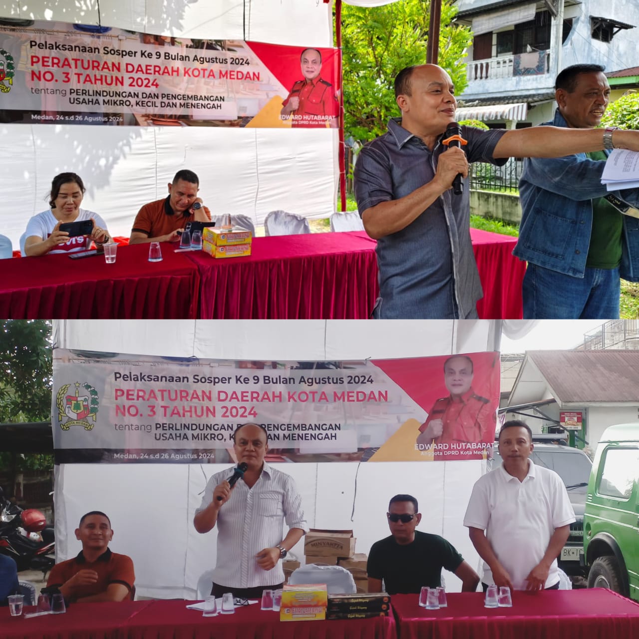 Laksanakan Sosperda dua sesi, Edward Hutabarat: Perda No. 3 Tahun 2024 Dibuat Agar Pelaku Usaha Mengerti Hak dan Kewajiban
