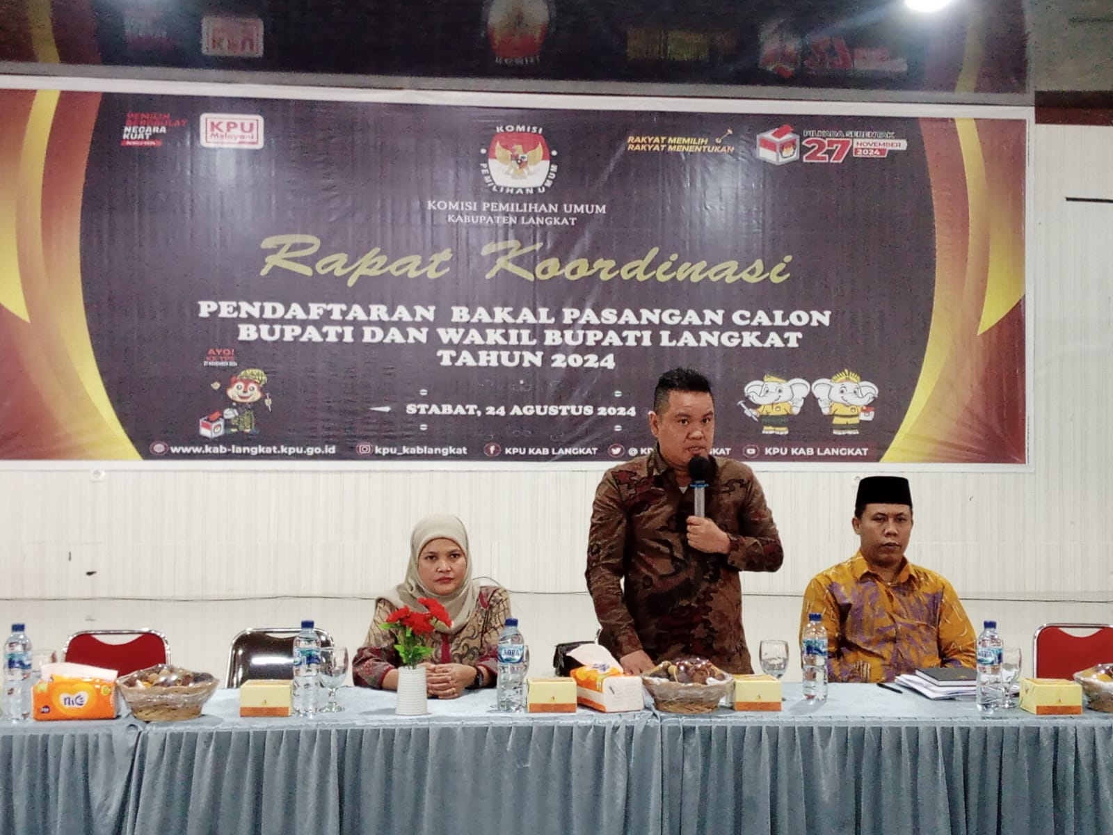 Komisi Pemilihan Umum (KPU) Langkat Gelar Rapat Koordinasi Pendaftaran Bakal Pasangan Bupati Dan Wakil Bupati Tahun 2024