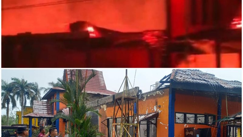 KPBD Inhu Terbakar, 6 Unit Mobil Damkar di Kerahkan