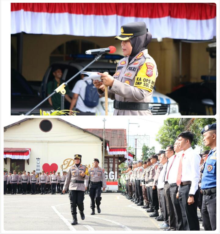 Polresta Bukittinggi Gelar Apel Pasukan untuk Operasi Mantap Praja Singgalang 2024