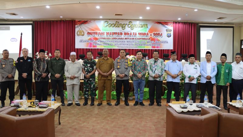 Operasi Mantap Praja Toba 2024, Kapolres Pematangsiantar Pimpin Pelaksaan Cooling System