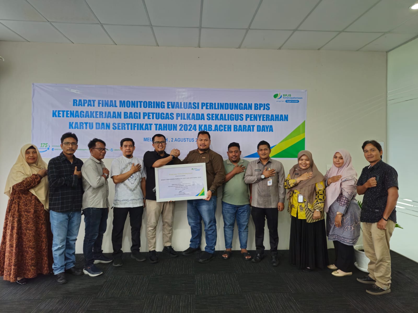 KIP Aceh Barat Daya Daftarkan 984 Petugas Pilkada ke Program BPJS Ketenagakerjaan