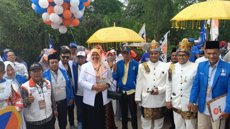 Paslon Azhari dan Zulkarnaen Daftar ke KIP Lhokseumawe