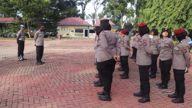 Propam Polres Langkat Laksanakan Gaktiblin Terhadap Personil Polwan
