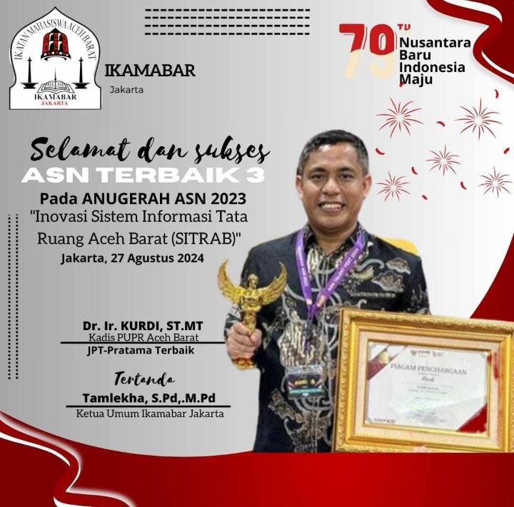 Kurdi Banjir Ucapan Selamat Usai Raih Juara 3 ASN Terbaik Tingkat Nasional