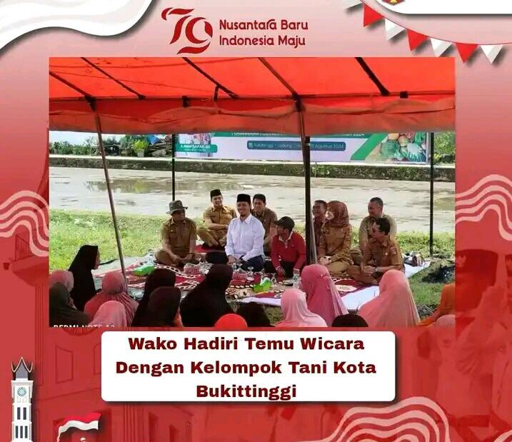 Wako Hadiri Temu Wicara Dengan Kelompok Tani Kota Bukittinggi