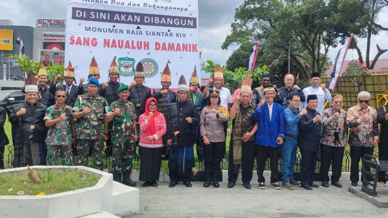 Polres Pematangsiantar Hadiri Acara Mamukkah Horja Pembangunan Monumen Raja Siantar XIV Sang Naualuh Damanik