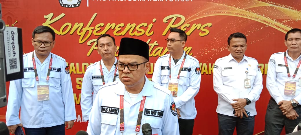 KPU Sumut Pastikan Dua Paslon Maju Dalam Pilgubsu 2024